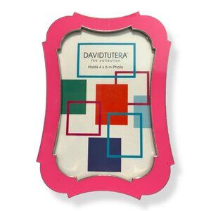 Y2K Photo Frame Silver‎ Metal Pink Enamel Woman Girl 4x6  Barbiecore Dopamime